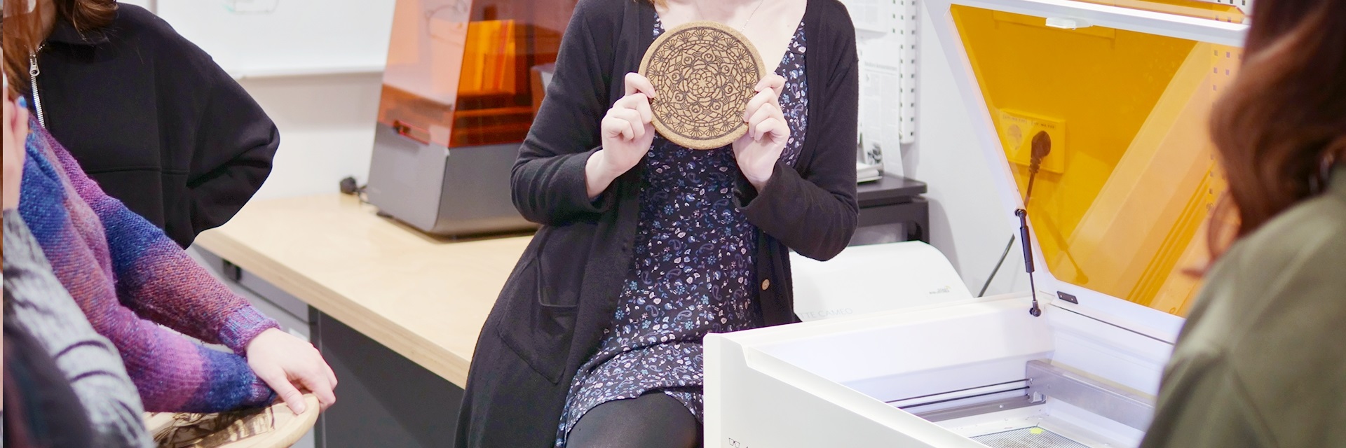 Laser Cutter "Mr. Beam" im Maker Space "Ideenw3rk" der Stadtbibliothek Ludwigshafen.